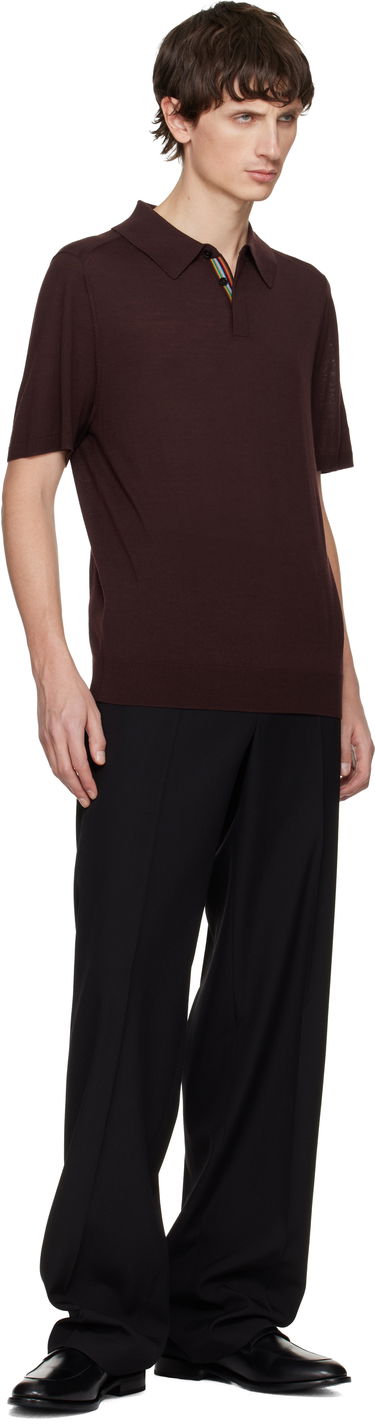 Polo tričko Paul Smith Paul Smith Merino Wool Short Sleeve Polo Hnedá | M1R-529Z-T02093-29, 3