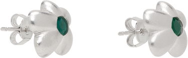 Náušnice VEERT 'The Green Flower' Earrings Metalická | OR02RH-WG, 1