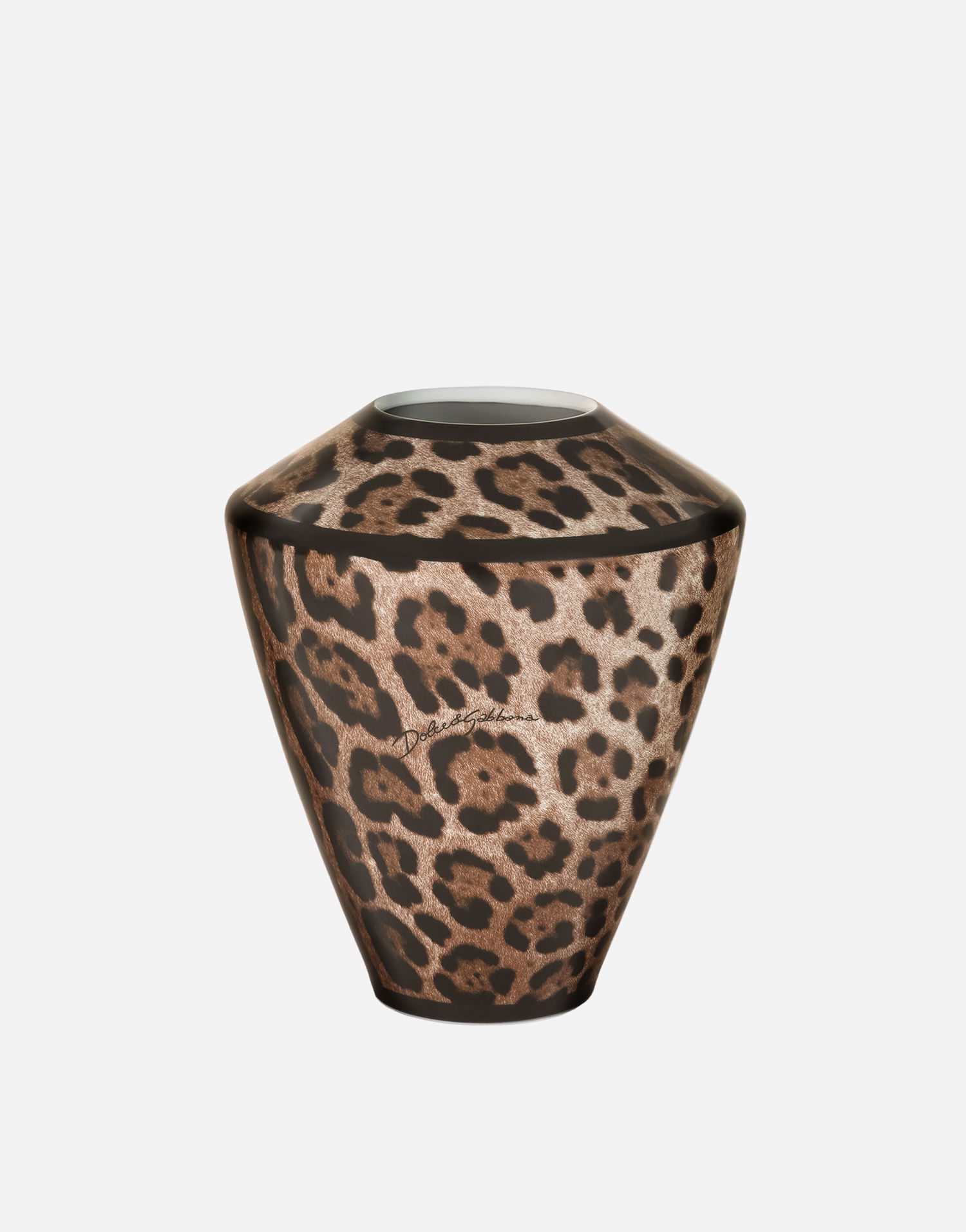 Home decor Dolce & Gabbana Small Amphora Porcelain Leopard Print Vase Rôznofarebný | TCC197TCAMWUL003, 1