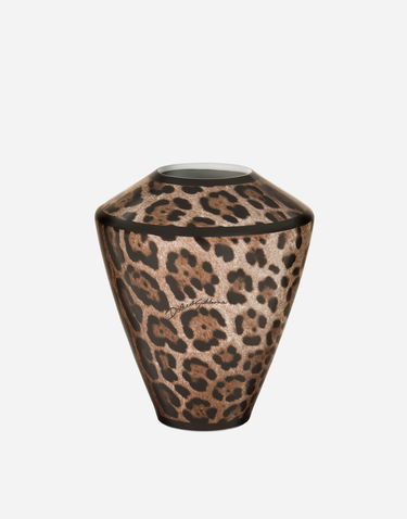 Home decor Dolce & Gabbana Small Amphora Porcelain Leopard Print Vase Rôznofarebný | TCC197TCAMWUL003, 1