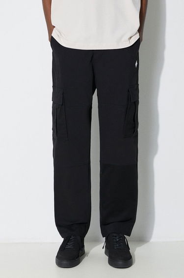 Cargo nohavice Marcelo Burlon Cross Cotton Cargo Pants Čierna | CMCF014S24FAB0011001, 0