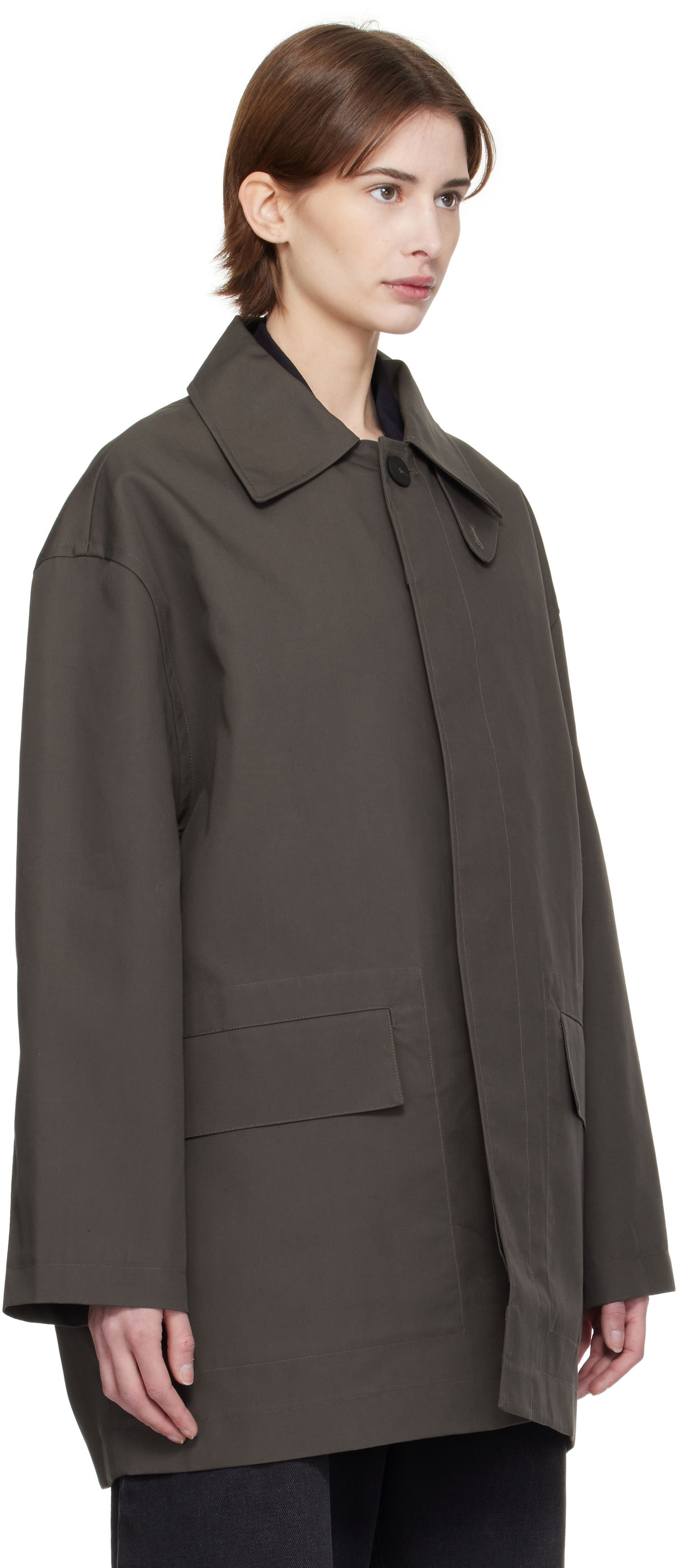 Vetrovka Studio Nicholson Studio Nicholson Measure Jacket Zelené | MEASURE SN - 751, 1