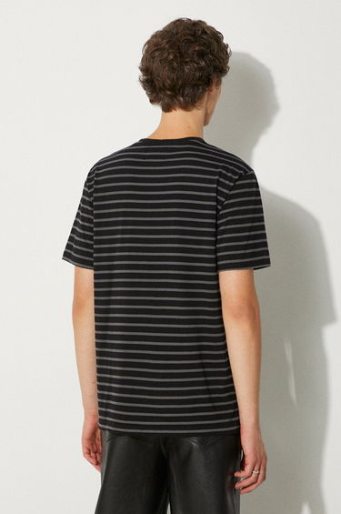 Tričko WOOD WOOD T-shirt Striped Čierna | 10135710.2222, 1