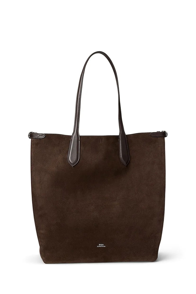 Tote bag Polo by Ralph Lauren Suede Tote Bag Hnedá | 428968152
