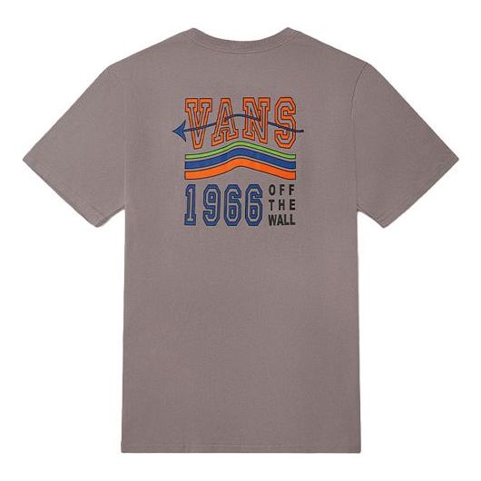 Tričko Vans Vans Rainbow Logo Round Neck T-Shirt Šedá | VN0A54LLZ00, 0