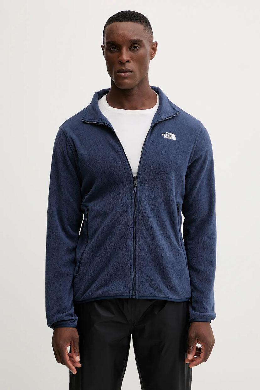 Mikina The North Face Plain Full-Zip Fleece Jacket Modrá | NF0A8D0R8K21