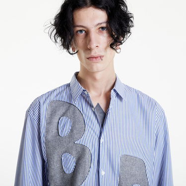 Košeľa Comme des Garçons Shirt Woven Striped Modrá | FJ-B019-W22, 3
