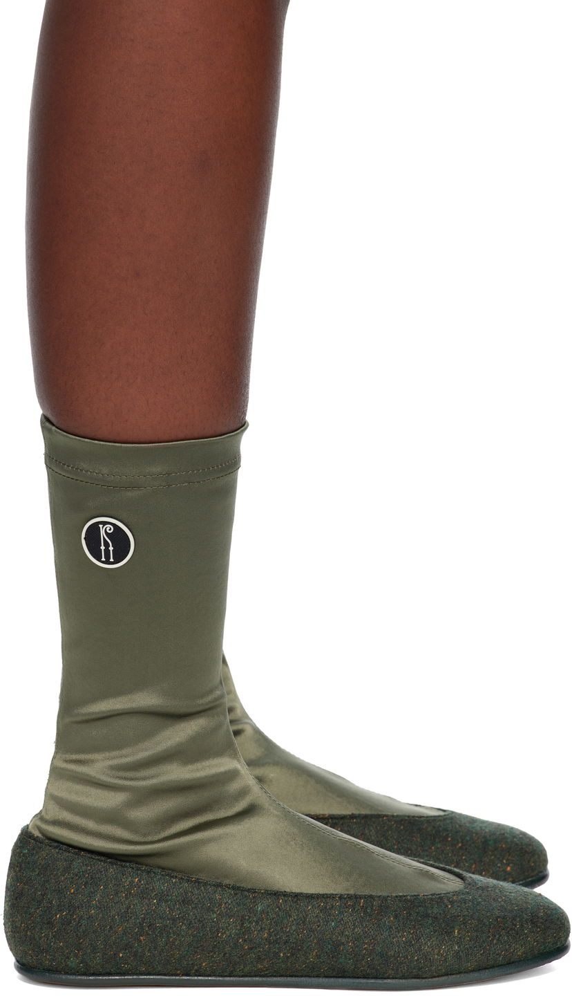 Tenisky a topánky KIKO KOSTADINOV Kiko Kostadinov Proxima Low Ballerina Boots Zelené | KKWAW25FT04-196
