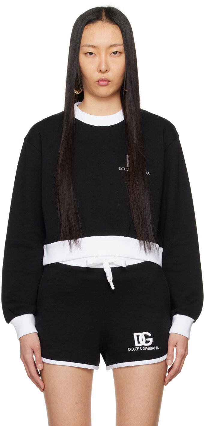 Mikina Dolce & Gabbana Embroidered Sweatshirt Čierna | F9R51Z GDB6G, 0