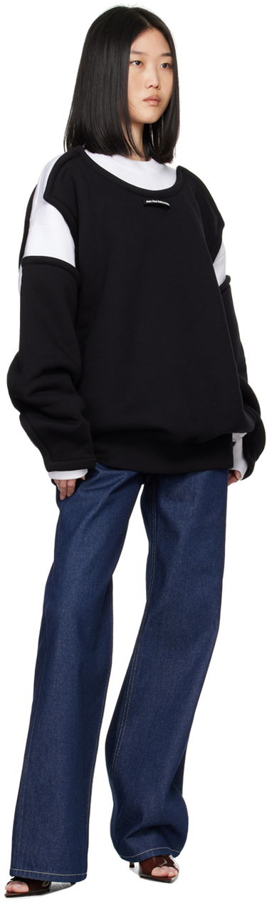 Mikina Jean Paul Gaultier Jean Paul Gaultier 'The Petit Grand' Layered Sweatshirt Čierna | 24/30-F-SW040-J057-0100, 3