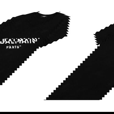 Tričko Balmain Printed T-Shirt Čierna | XH1EF000BB23 EAB NOIR, 1