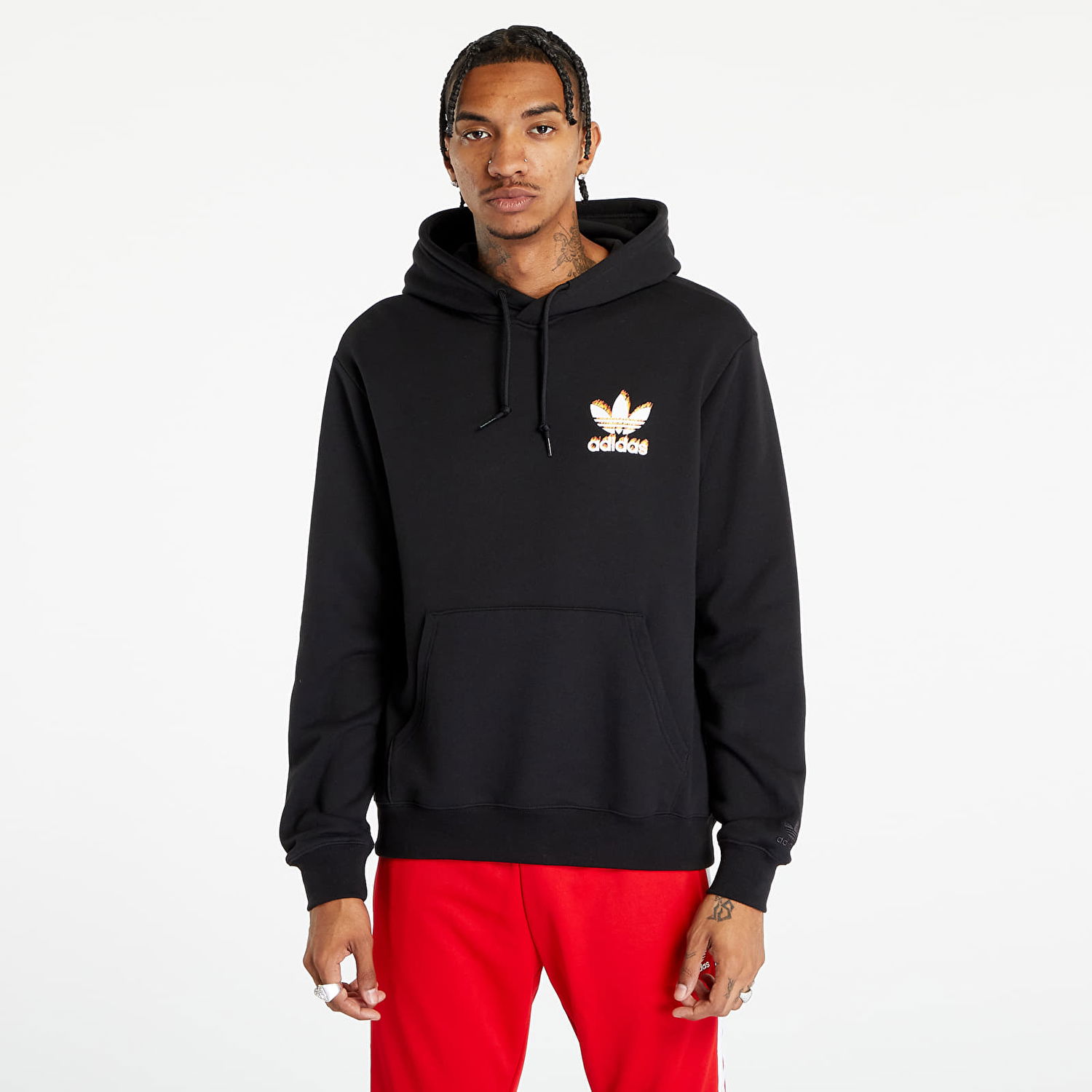 Mikina adidas Performance Graphics Fire Trefoil Čierna | IJ0610, 0