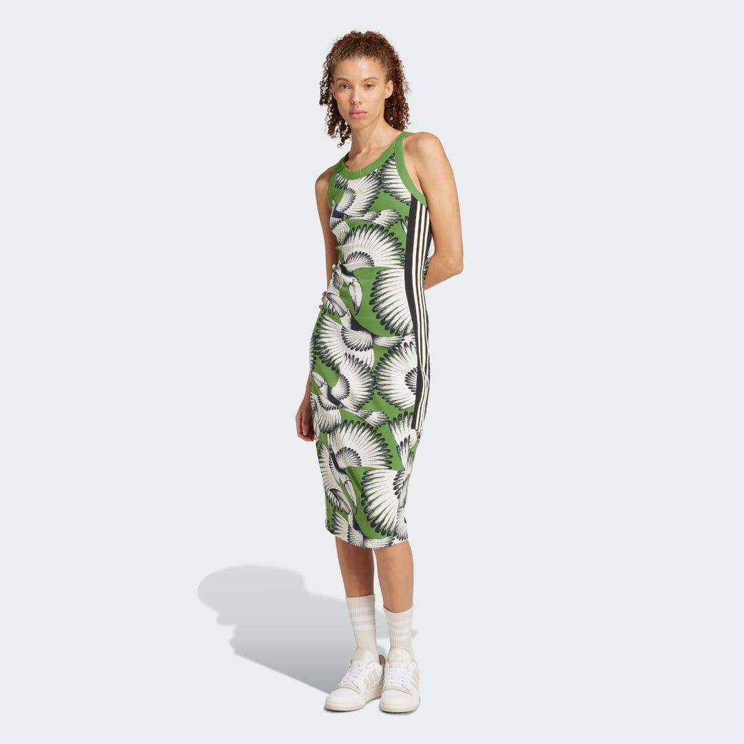 Šaty adidas Performance adidas x FARM Premium Dress Zelené | JD6314, 0