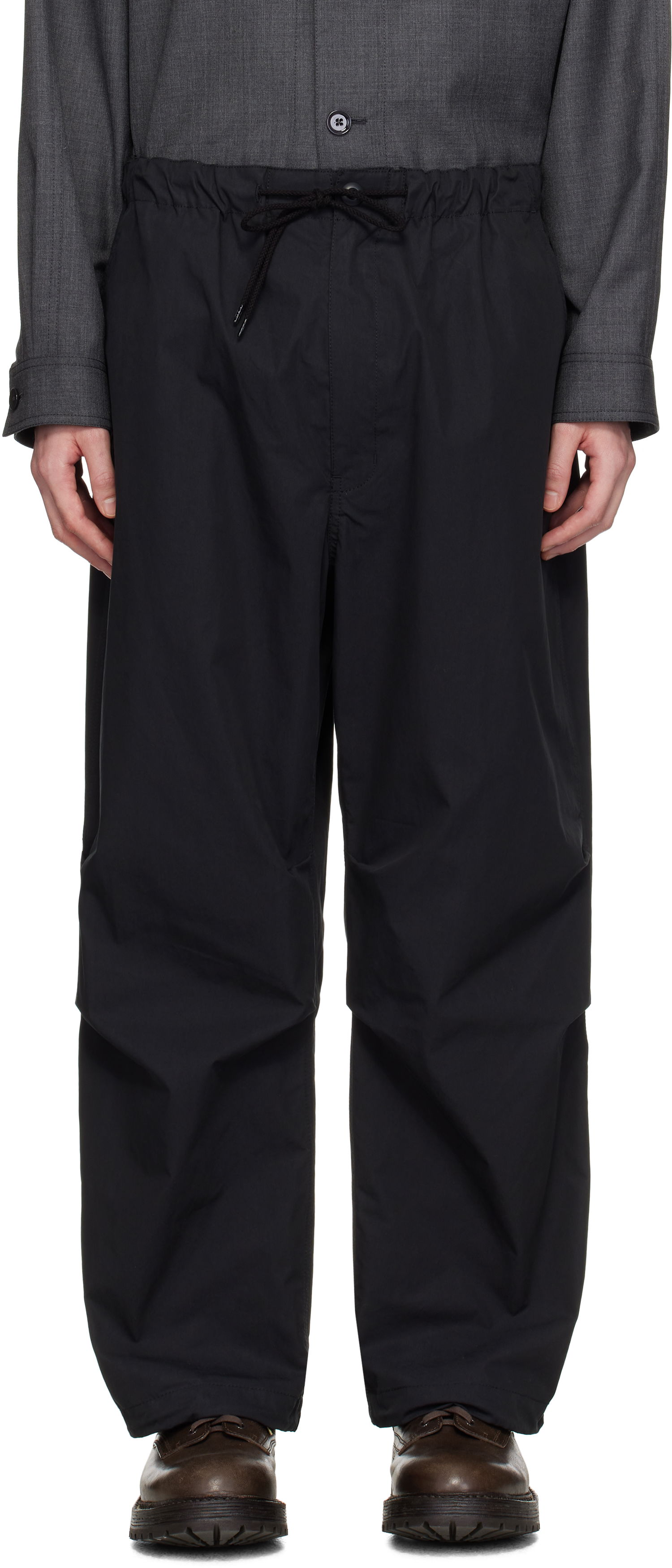 Nohavice Comme des Garçons Homme Weather Trousers Čierna | HO-P021-051, 0