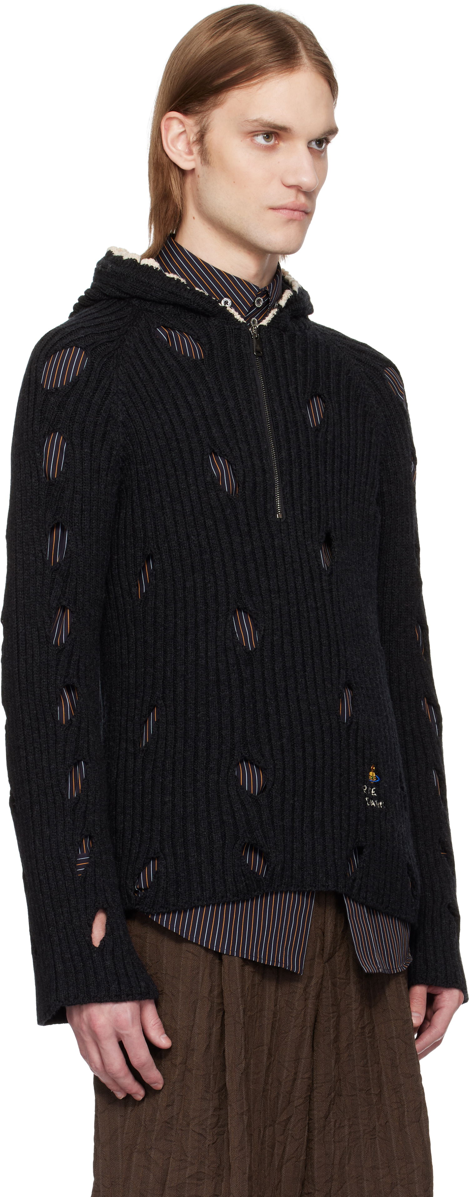 Sveter Vivienne Westwood Vivienne Westwood Slash Hoodie Čierna | 38030051-Y003H-, 1