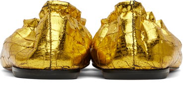Šaty Dries Van Noten Dries Van Noten Metallic Ballerina Flats Žltá | WS251-1376-208, 1