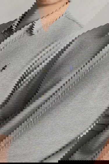 Košeľa Polo by Ralph Lauren Featherweight Mesh Shirt Šedá | 710654408019, 3