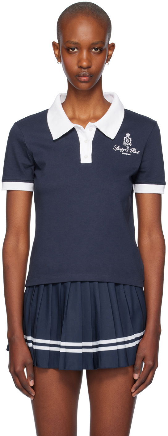 Polo tričko Sporty & Rich Polo Shirt Modrá | TO057516205BL32, 0