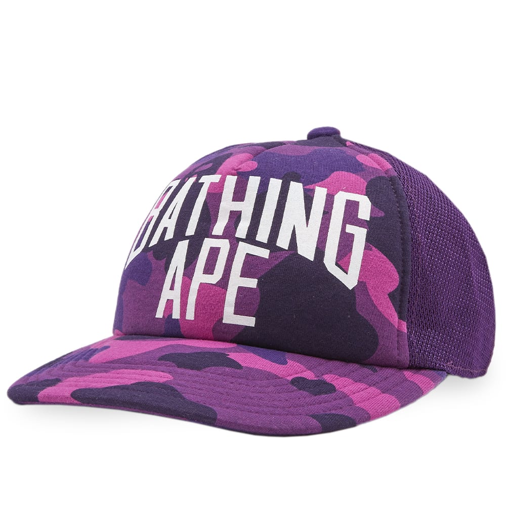 BAPE Color Camo NYC Logo Mesh Cap