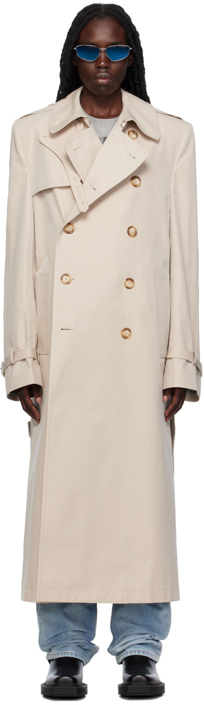 Trenčkot VETEMENTS VTMNTS Tailored Trench Coat Béžová | VL18CO300W, 0