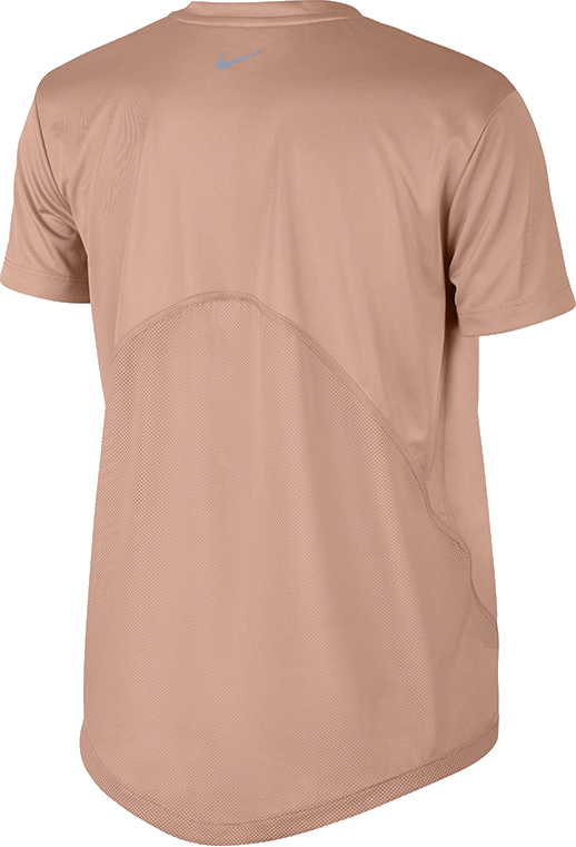 Tričko Nike Miler Dri-FIT Short Sleeve V-Neck Running T-Shirt with Mesh Panels Béžová | at6756-605, 1
