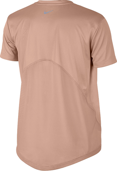Tričko Nike Miler Dri-FIT Short Sleeve V-Neck Running T-Shirt with Mesh Panels Béžová | at6756-605, 1