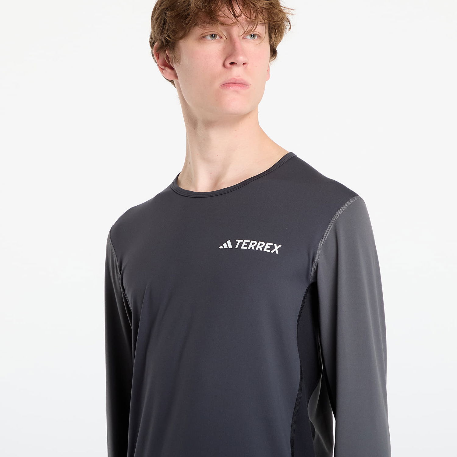 Tričko adidas Performance Long Sleeve Base Layer Tee Šedá | JC8198, 1