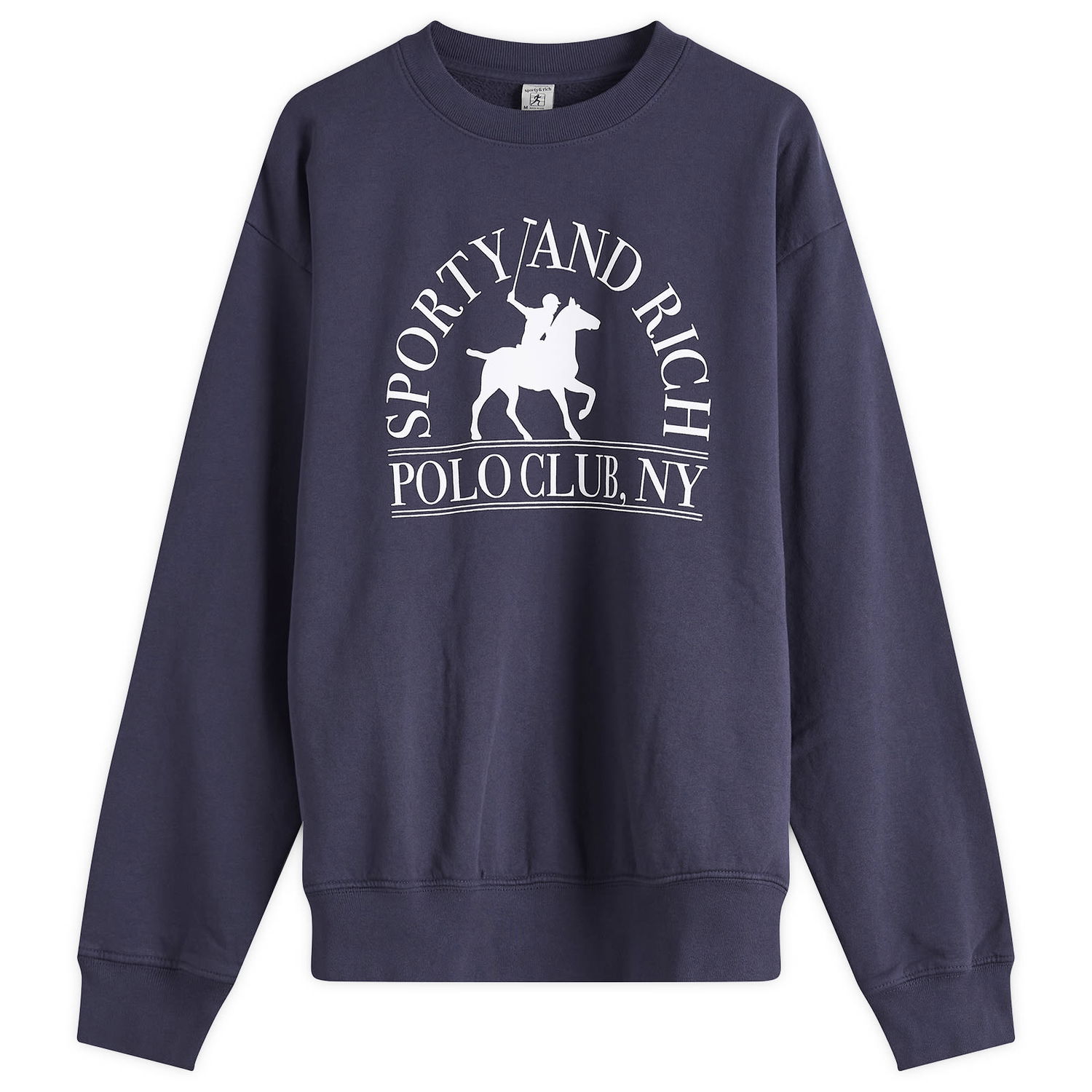 Mikina Sporty & Rich Sporty & Rich Polo Club Crew Sweatshirt Navy | ST071612252BL106, 0