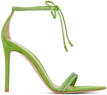 Tenisky a topánky Gianvito Rossi Montecarlo Suede Heeled Sandals Zelené | G61408-15RIC-CAM, 0