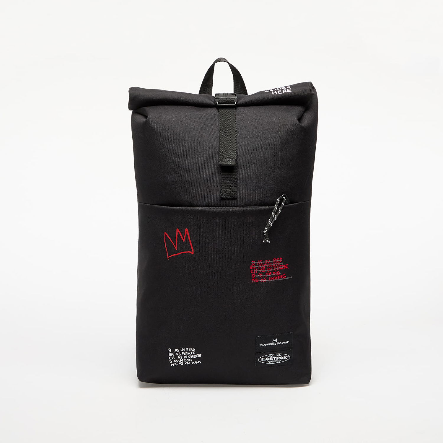 Batoh EASTPAK Roll Top Basquiat Quotes Backpack 23 l Čierna | EK0A5BGF4Y41, 0