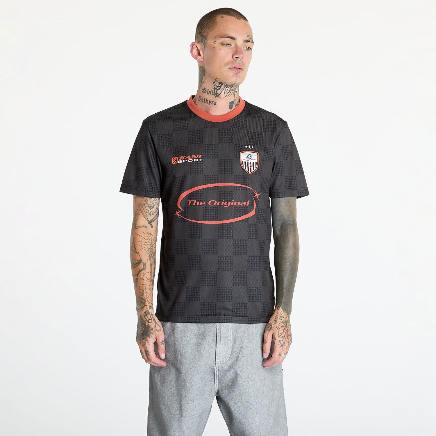 Tričko Karl Kani OG Sport Star Check Trikot Black/ Red Čierna | KU243-002-1, 0