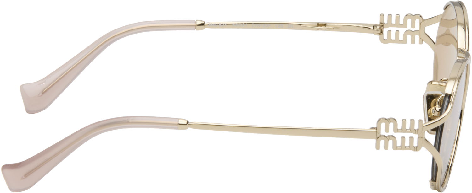 Slnečné okuliare Miu Miu Round Metal-Frame Sunglasses Metalická | 0MU 52YS 8056262087244, 1