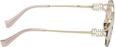 Slnečné okuliare Miu Miu Round Metal-Frame Sunglasses Metalická | 0MU 52YS 8056262087244, 1