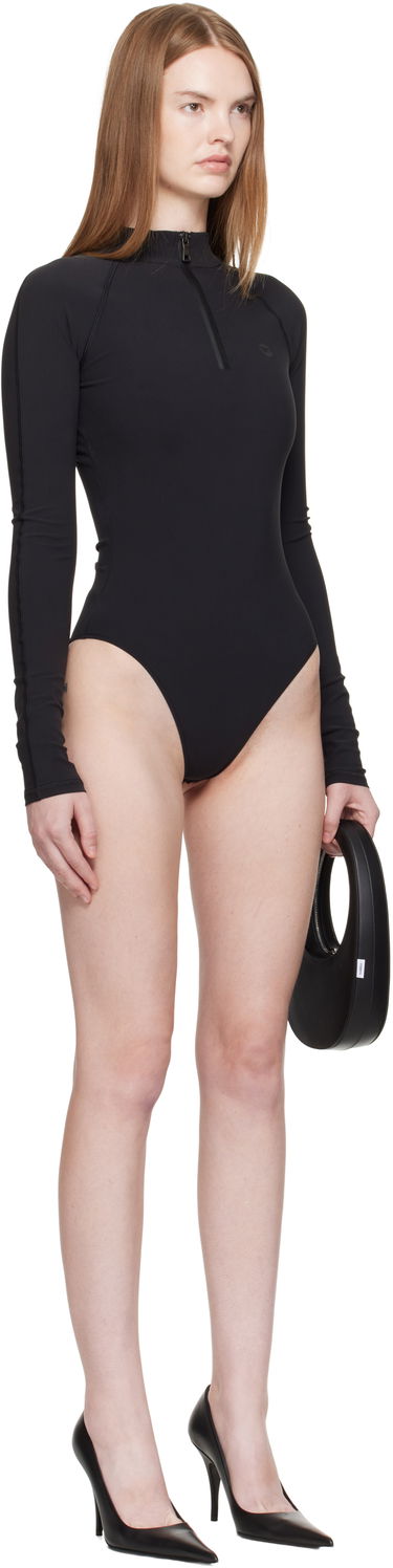 Body Coperni Coperni Eurojersey Mock Neck Long Sleeve Bodysuit Čierna | COPBO14F5039, 1