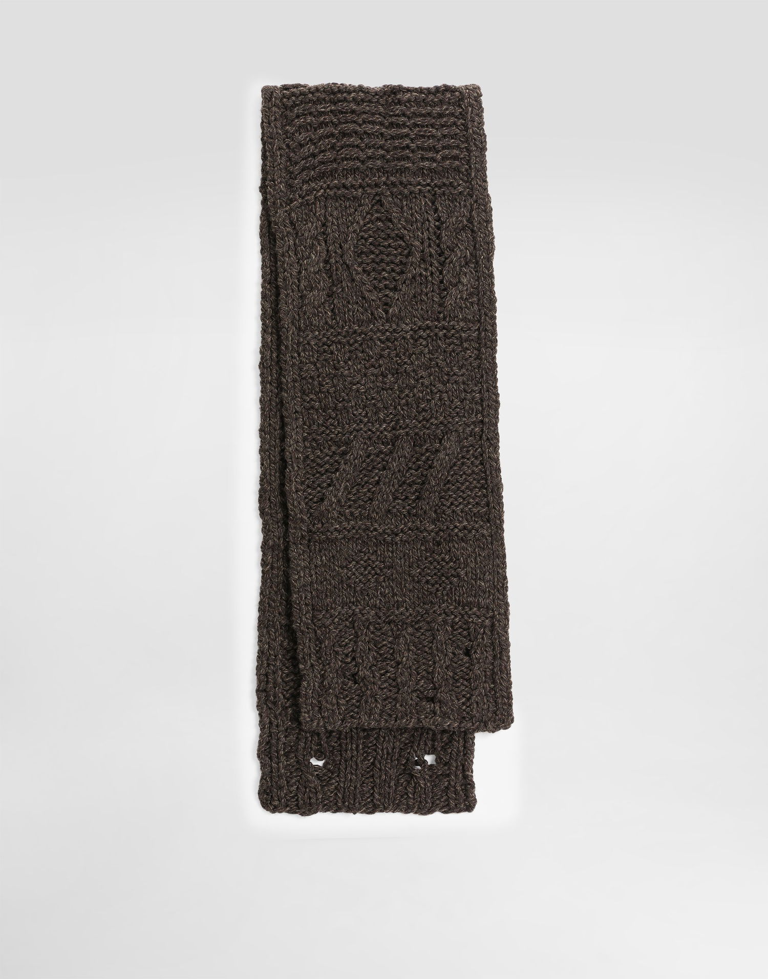 Šál Dolce & Gabbana Dolce & Gabbana Knitted Wool Scarf Hnedá | GX31KTJDVD8M9499, 0