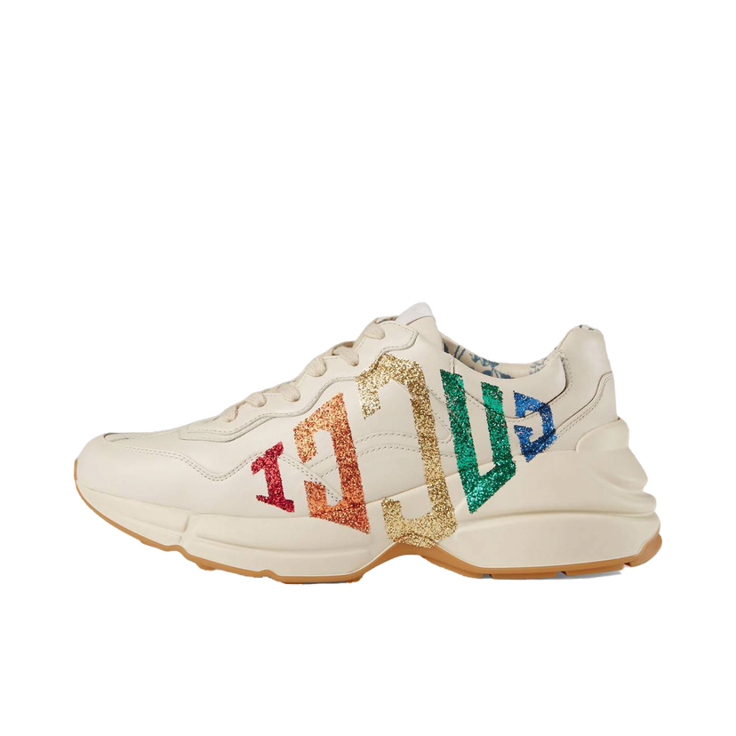 Tenisky a topánky Gucci Rhyton 'Rainbow Glitter' (W) Béžová | 524990 DRW00 9022