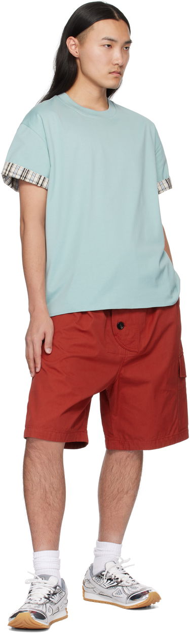 Šortky Bottega Veneta Bottega Veneta Cotton Twill Shorts Červená | 811896V4CS06155, 3