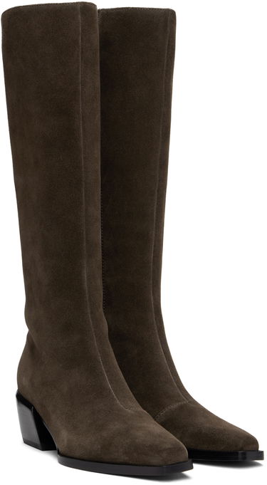 Oblečenie rag & bone rag & bone Joni Knee-High Suede Boots Hnedá | WFF24FF018SU18, 3
