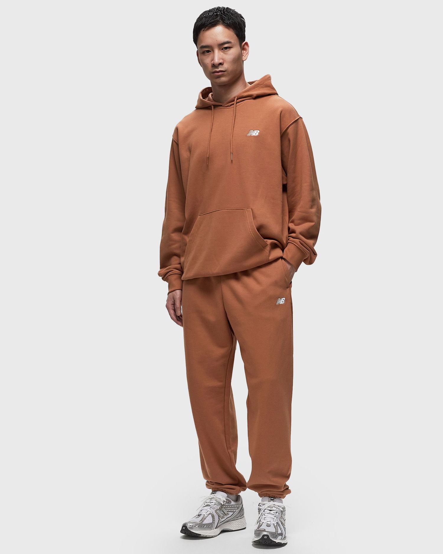 Tepláky New Balance French Terry Jogger Hnedá | MP41519-WUT, 1