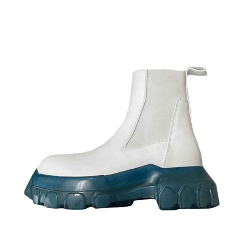 Tenisky a topánky Rick Owens Mega Bozo Tractor Beetle Chalk White Blue Transparent (W) Biela | RP20F2884 LBO60 11060