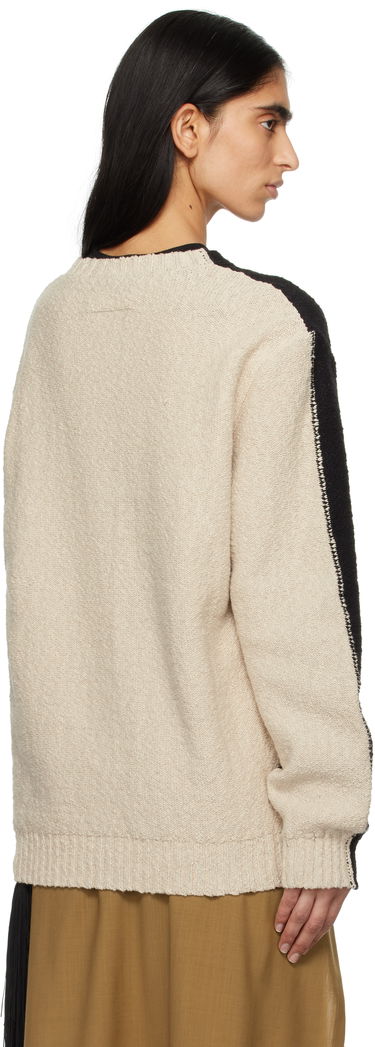 Sveter Maison Margiela MM6 Maison Margiela Varsity Jacquard Sweater Čierna | SH0HL0025 M13084, 2