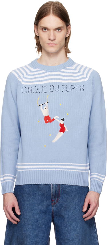 Sveter KidSuper KidSuper Cirque du Soleil Edition 'Cirque' Sweater Modrá | SS25-SW-11, 0