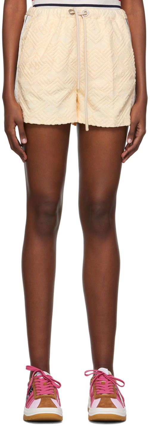 Chevron Cotton Shorts