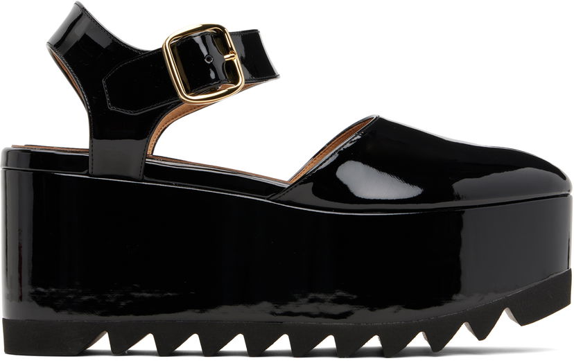Tenisky a topánky Stella McCartney Stella McCartney Elyse Patent Platform Sandals Čierna | 810554APADF0