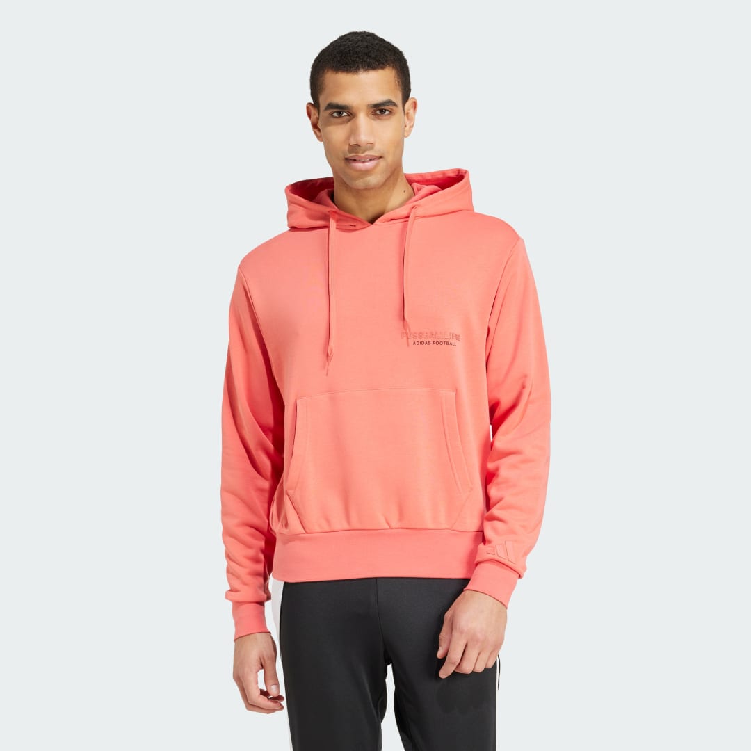 Mikina adidas Performance Fussballliebe Graphic Oranžová | JD6329, 0