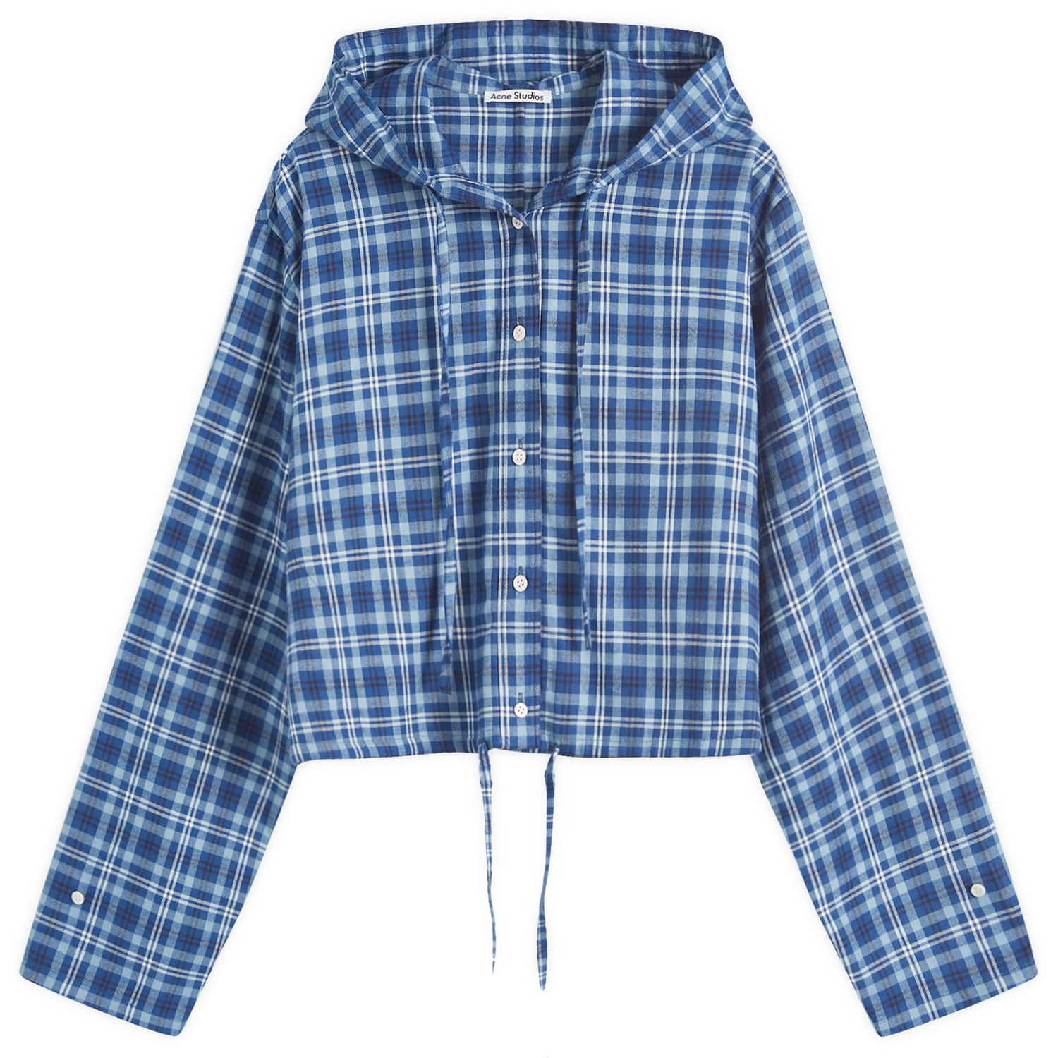 Košeľa Acne Studios Hooded Shirt Modrá | AC0690-DO9, 0