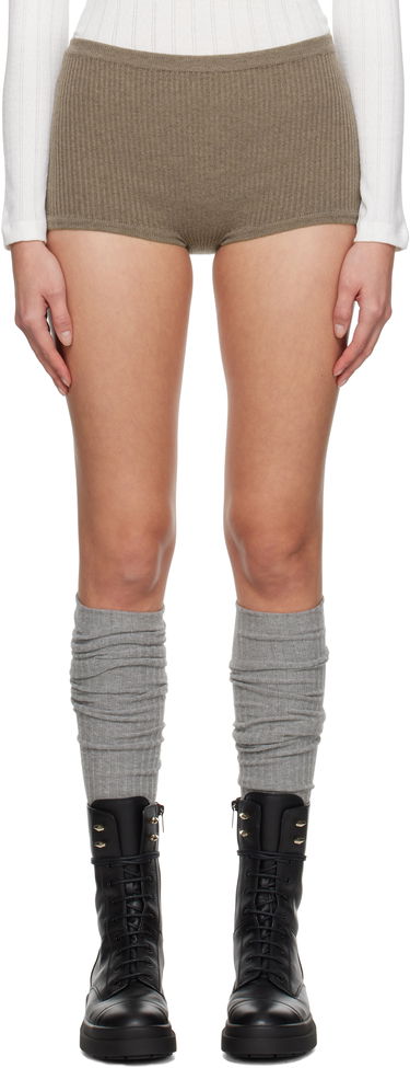 Nohavičky Max Mara Weekend Max Mara Ersilia Knit Shorts Hnedá | 2425336013600, 0