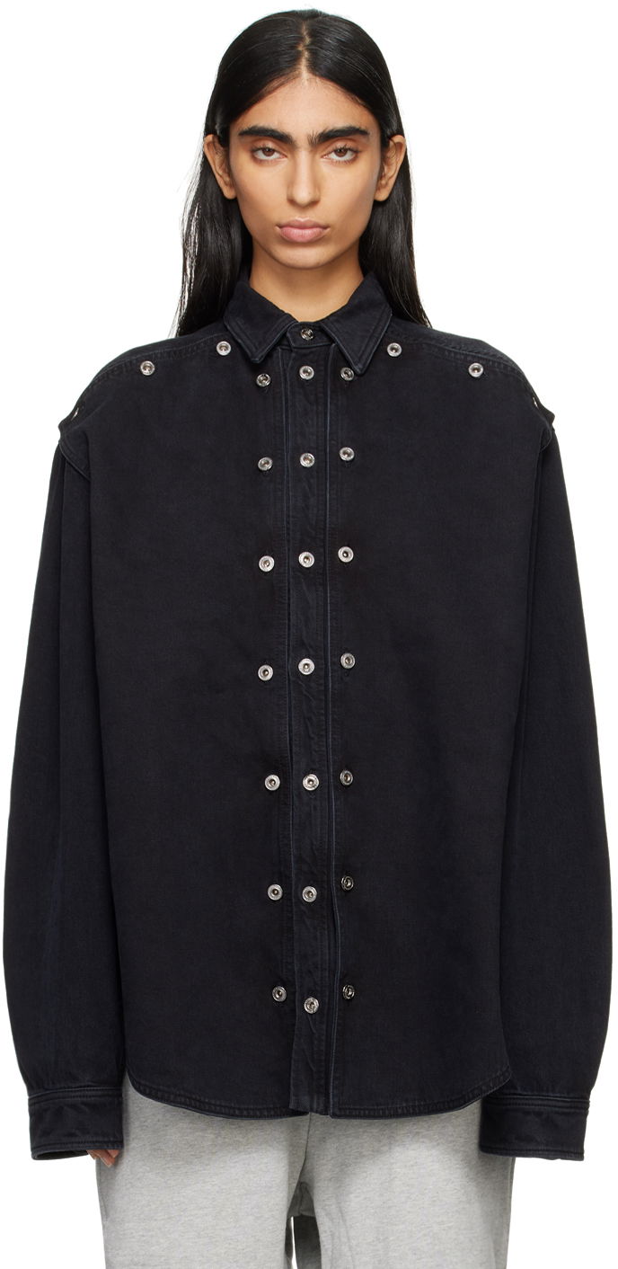 Košeľa Y/PROJECT Denim Shirt Čierna | 207SI001, 0