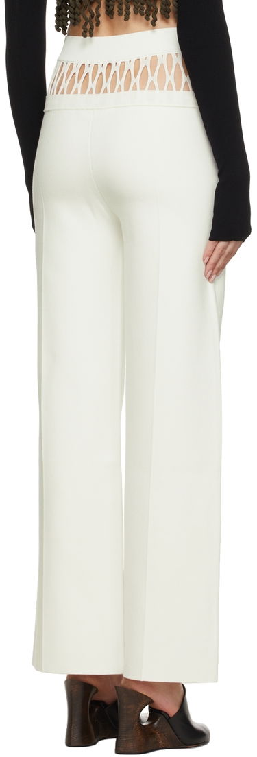 Nohavice Dion Lee Dion Lee Fishnet Tailored Trousers Biela | C7059S22, 2