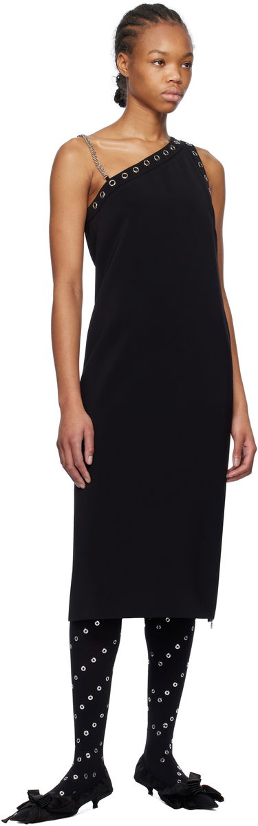 Šaty We11done We11done Unbalanced Midi Dress Čierna | WD-OP0-25-130-W-BK, 3